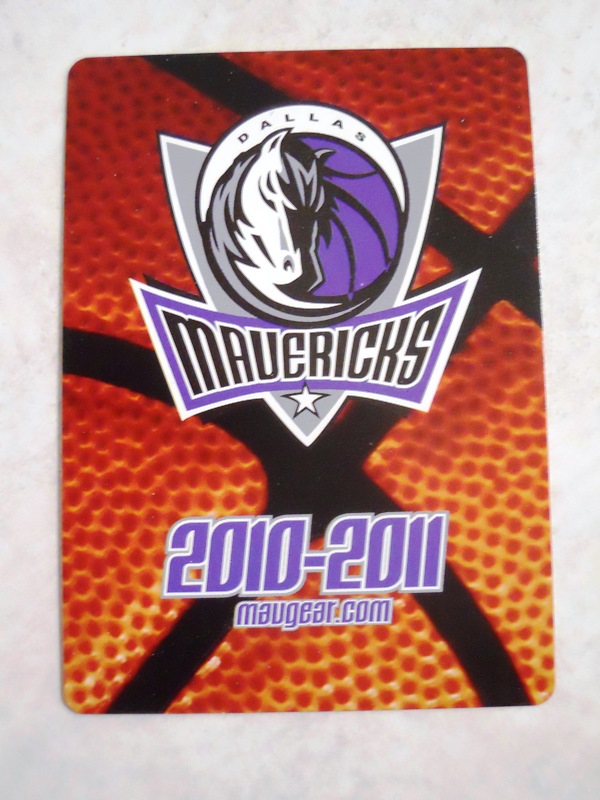 2010-11 Dallas Mavericks METRO PCS & MAVGEAR Playing Card - You Pick Player