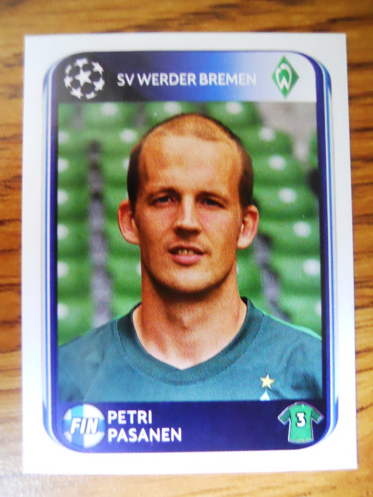 Panini 27 Petri Pasanen Werder Bremen UEFA CL 2010/11 